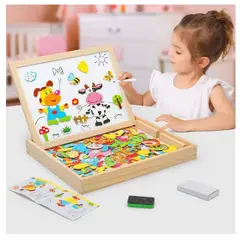 GENERICO - Pizarra Magnética Didáctica 2 En 1 - Números Y Letras