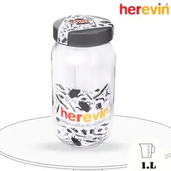 HEREVIN - Frasco 1 Lt Tapa Negro Cooking Time - Herevin
