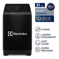 Electrolux - Lavadora Inverter 21 Kilos Negro Electrolux EWIJ21F2XSYB