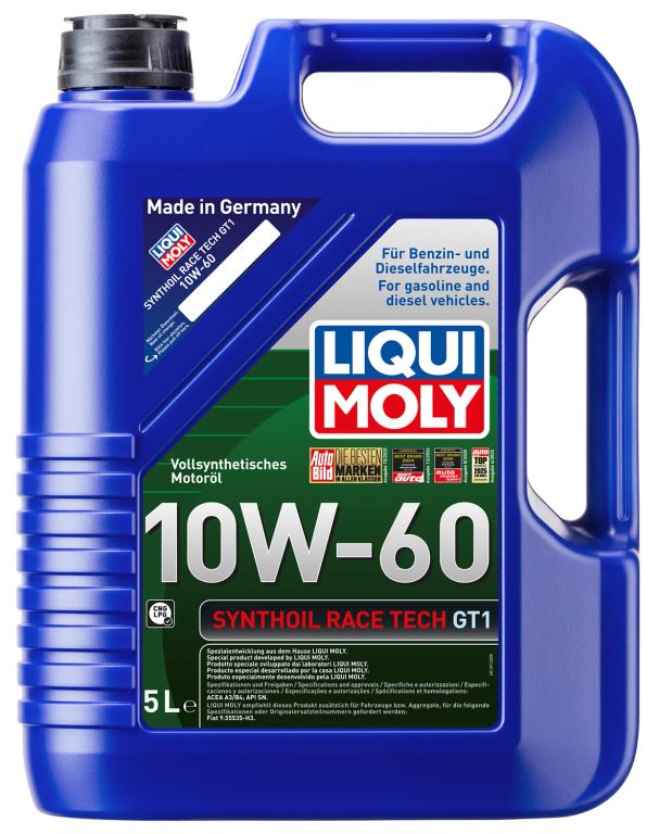 Aceite de Motor Synthoil Race Tech Full Sintetico GT1 10W-60 5LT