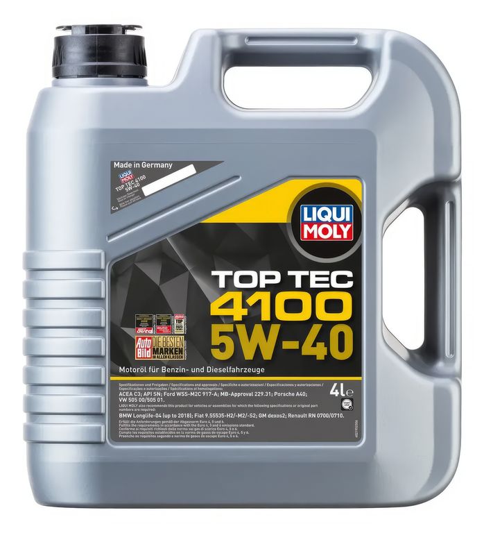 Aceite de Motor Top Tec 4100 Antidesgaste 5W-40 4LT