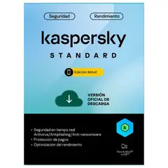 KASPERSKY - Antivirus Standard Mobile 1 dispositivo por 1 año