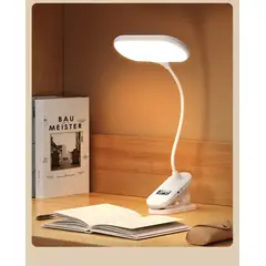 GENERICO - Lampara Luz Led Inalámbrica 3 Tonos Y Tipos De Luz + Reloj