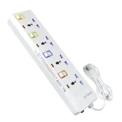 OPALUX - Supresor de pico 4 tomas 3M con toma a tierra