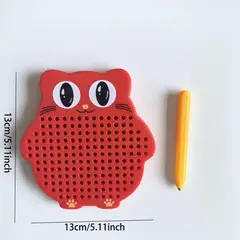 GENERICO - Mini Tablero Magnético de Buho Rojo