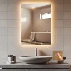 OEM - Espejo LED Tactil 50x70 cm CANSI Luz calida