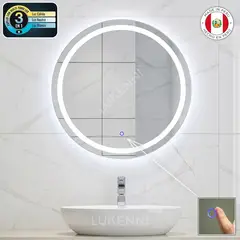 OEM - Espejo LED Touch circular 60 cm BESCU 3 Luces