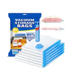 GENERICO - Bolsa al Vació 4 Bolsas + Bomba Succionadora Set x5