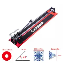 RANKOR - Cortadora de Cerámicas Mayólica Porcelanato Industrial RTC60001 Máx 600mm