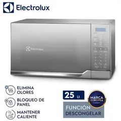 ELECTROLUX - Horno microondas EMDO25S2GSRUG 25 Litros Color Plata