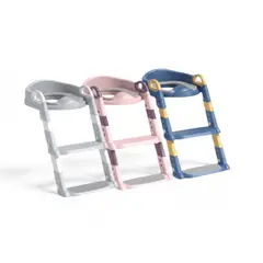 GENERICO - Escalera Bacín Plegable de Entrenamiento Infantil con Cojín PU Niña