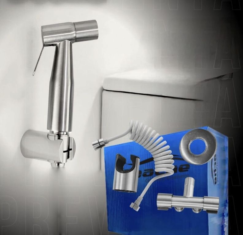 DUCHA BIDET CON DESVIADOR ACERO INOXIDABLE