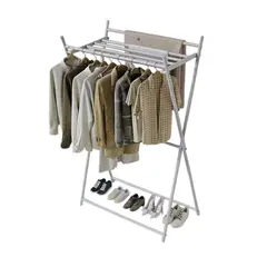 GENERICO - Organizador Tendedero Colgador de Ropa Armable - Blanco