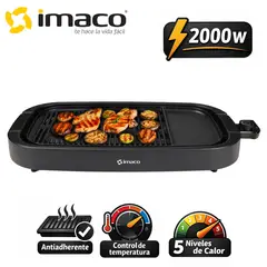 Imaco - Parrilla eléctrica Imaco IG2327SF Antiadherente con Control de temperatura