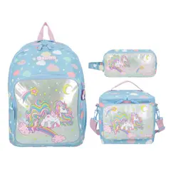 Xtrem - Pack Mochila + Lonchera + Cartuchera Multicolor Unicor Xtrem