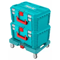TOTAL - Caja de Herramientas maleta Desmontable 3 en 1 Modular System TOTAL