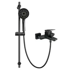 XM - MEZCLADORA MONOCOMANDO PARA DUCHA TELEFONO CON BARRA GUN NEGRO MT013101