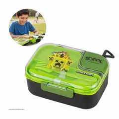 GENERICO - Lonchera Térmica Escolar Acero Inoxidable 1L Diseño Minecraf Infantil Hermético