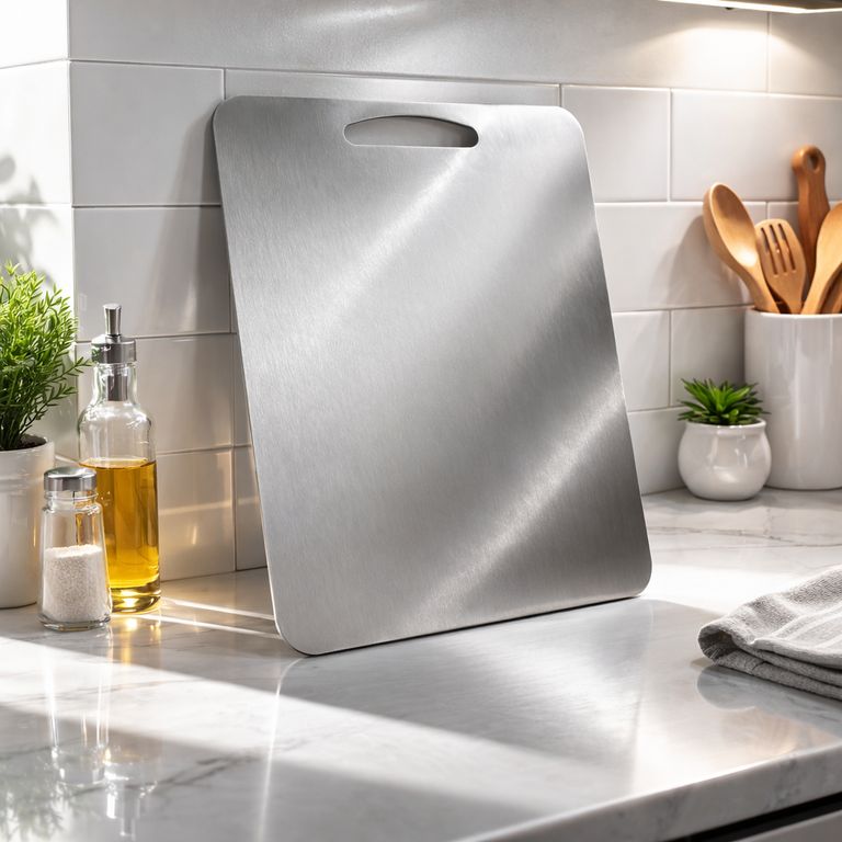 Tabla De Picar Acero Inoxidable 304 40x30 cm 1.2 mm Antibacterial Cocina