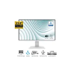 MSI - MONITOR MSI PRO MP243XW 23.8" IPS FHD 1920 x 1080 100HZ 1MS Parlante Intergrado BLANCO