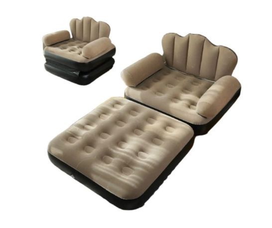 Sillón Cama Inflable 2 en 1 – Cómodo, Práctico y Fácil de Usar