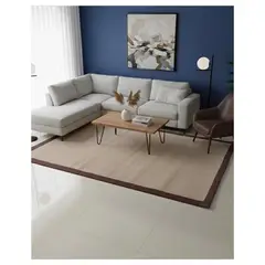 GENERICO - Alfombra Yute Borde Vino IC18798 180x280cm