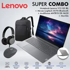 LENOVO - LAPTOP LENOVO V15 G5 IRL INTEL CORE i5-210H MEMORIA 8GB DDR5 DISCO 512GB SSD M2