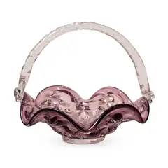 PANORAMA HOGAR - CENTRO DE MESA CON ASA VERONA II VIDRIO MURANO