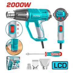 Total Tools - PISTOLA DE CALOR 2000W INDUSTRIAL CON PANTALLA LCD TOTAL-TB20056