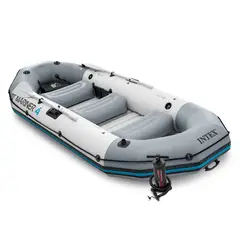 INTEX - Bote Inflable Mariner 4 para Rios Fuertes