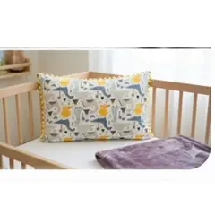 GENERICO - Almohada para niños pequeños de doble cara mostaza