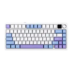 AULA - Teclado Mecanico Aula F75 Max RGB WhitePurpleBlue
