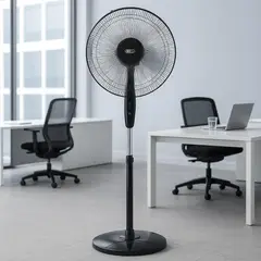 CROWN - Ventilador de Pie 16” Silencioso 5 Aspas – 3 Velocidades - Importadora Victory