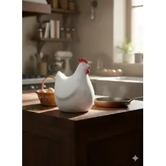 MAP DESIGN HOME - ADORNO DE COCINA GALLINA DECOR 18x15x18 cm