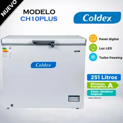 COLDEX - Congeladora 251LT CH10PLUS Blanco
