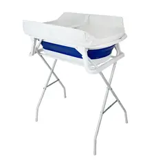 Priori - Bañera Plegable Bebé con Cambiador Priori Stand Changer Azul