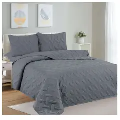 CASATEX - CUBRECAMA CASATEX COLOR ENTERO 100% ALGODÓN EN 2 PLAZAS