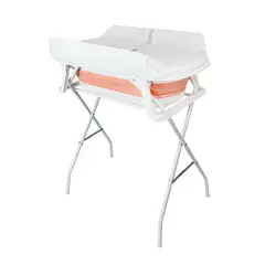 Priori - Bañera Plegable Bebé con Cambiador Priori Stand Changer Rosa
