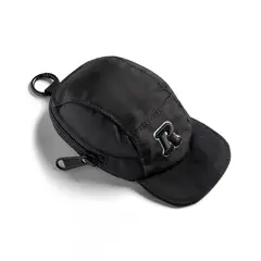 RINGKE - Mini Bolsa Color Negro Diseño Gorra Alta Durabilidad Con Mosquetón Para AirPods Galaxy Buds