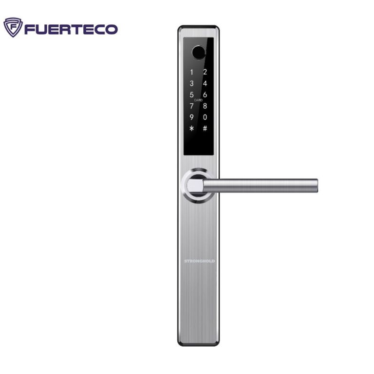 Cerradura Digital COMPAC para puertas de marco de aluminio - color Plata
