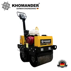 KHOMANDER - RODILLO COMPACTADOR PARA ASFALTO Y SUELO CON MOTOR 13HP -