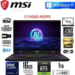 Msi - MSI 17.3" FHD 165Hz Intel Core Ultra 7 155H 16GB RAM 1TB SSD RTX 4070 8GB Negro – Windows 11 Home