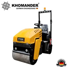KHOMANDER - RODILLO COMPACTADOR A BORDO PARA ASFALTO Y SUELO CON MOTOR 13HP - KHOMANDER