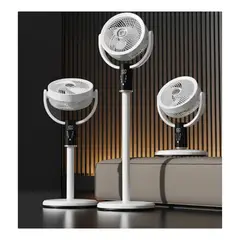OEM - Ventilador de Piso Recargable 3 Alturas 8 Velocidades con Control Remoto y Temporizador KS-F5