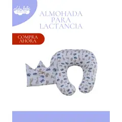 BABY - ALMOHADA DE LACTANCIA PEDRIATICA PARA BEBÉ - MODELO COLOR AZUL