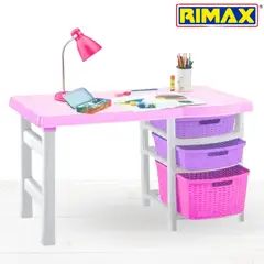 RIMAX - Escritorio Infantil de Plástico Niña- RIMAX.