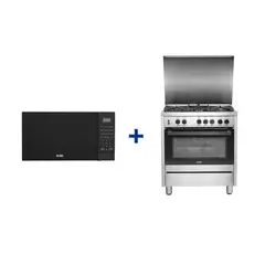 Sole - Combo Cocina de pie Bali 5H + Microondas 3 En 1 Multifunciones 21L