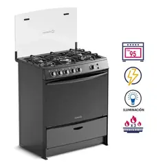 MIRAY - COCINA  MIRAY GENÉRICO 5 HORNILLAS NEGRO MOD AZALEA PLUS