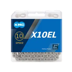 KMC - CADENA BICICLETA SILVER KMC X10EL  116 LINKS 1/2X11/128