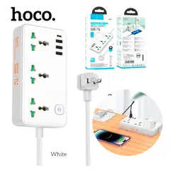 HOCO - Extensión Toma Corriente 2500W Cargador Carga Rápida Type C 17W